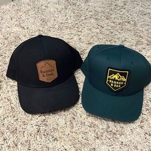 Brand new Banner and Oak snap back hats.